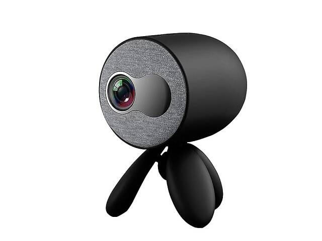 Міні відеопроектор світлодіодний з динаміком YG220 з регульованою підставкою триногою та підтримкою 1080P Чорний. - Фото 2