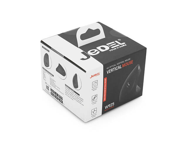 Миша бездротова JEDEL W925, 1000DPI, Black, 2.4GHZ, Box - Фото 2