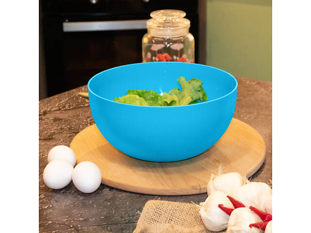 Миска кухонна глибока пластикова Ø 24 см H 11.5 см 3 л - Фото 1