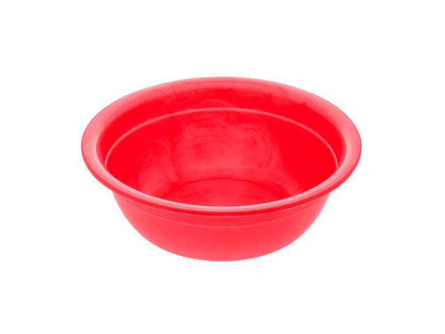Миска кухонна глибока пластикова Ø 25.7 см H 8.6 см 2.5 л Червоний - Фото 1