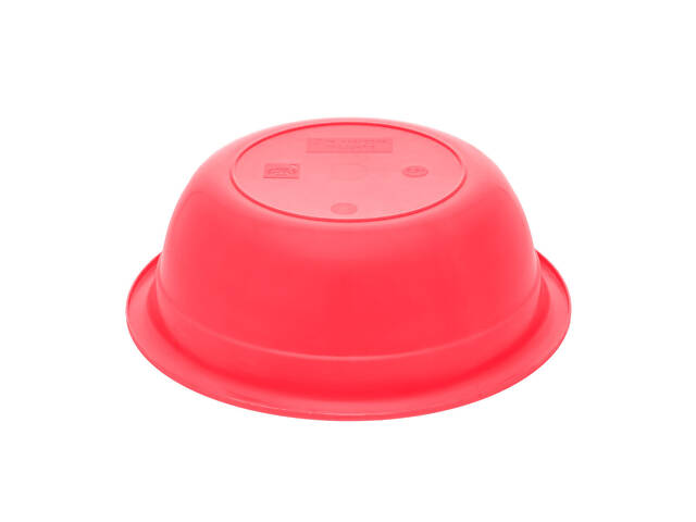 Миска кухонна глибока пластикова Ø 25.7 см H 8.6 см 2.5 л Червоний - Фото 2