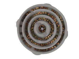 Миска лабіринт для повільного годування собак Outward Hound Fun Feeder Drop (Аутвард Хаунд Фан Фідер Дроп) Сірий