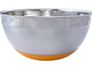 Миска нержавіюча Kamille 220 мм силіконове дно (4348)