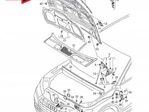 Кришка капота AUDI Q5 FY 2017-... NEW OE