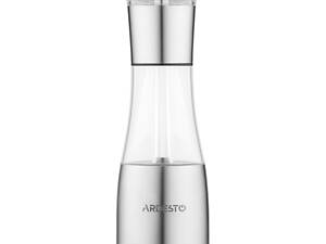 Млинок ARDESTO для солі та перцю 2 в 1 Gemini, 140мл, акрил, нержавіюча сталь, прозорий (AR1419SS)