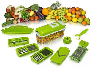 Багатофункціональна овочерізка Nicer Dicer Plus терка мультислайсер прес для нарізки подрібнювач овочів