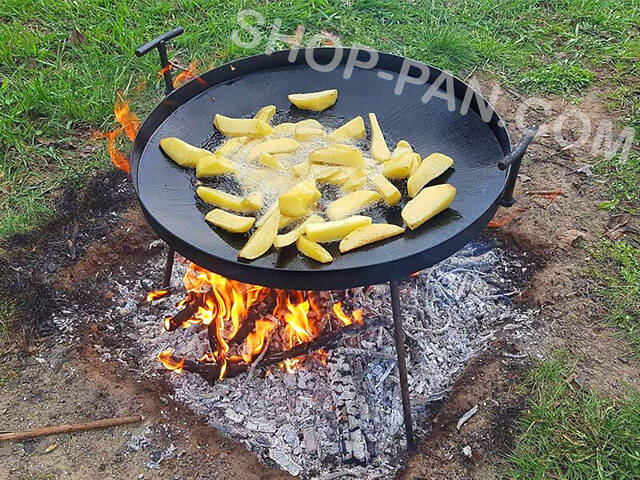 Багатофункціональна сковорода 50 см для відпочинку на природі - Фото 3