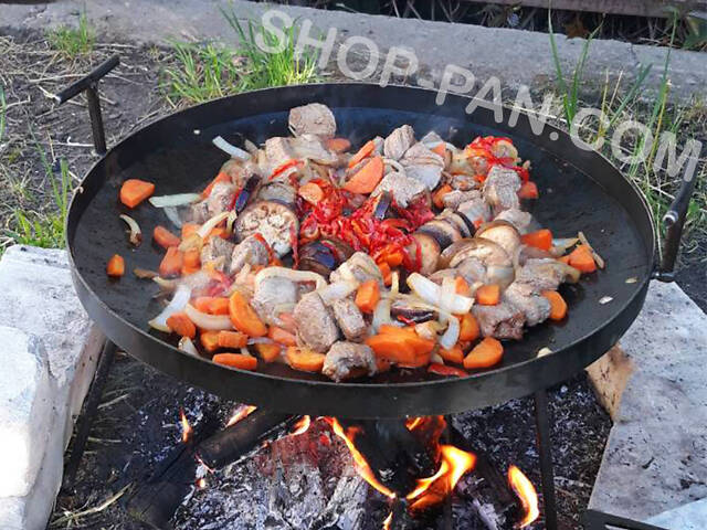 Багатофункціональна сковорода 50 см для відпочинку на природі - Фото 7