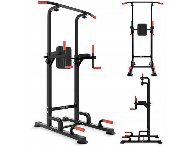 Многофункциональная стойка для подтягиваний 4FIZJO Pro регулируемая Black (P-5905973402620) - Фото 9