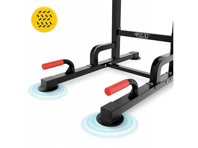 Многофункциональная стойка для подтягиваний 4FIZJO Pro регулируемая Black (P-5905973402620) - Фото 8