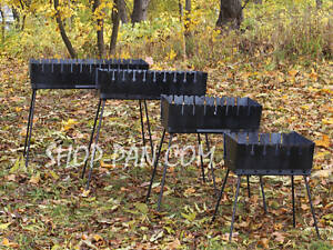 Багатофункціональний мангал-гриль на 6-12 шампурів для відпочинку на природі