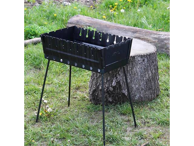Багатофункціональний мангал-гриль на 6-12 шампурів для відпочинку на природі - Фото 3