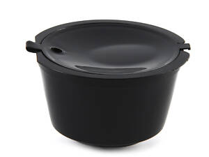 Багаторазова кавова капсула для Nescafe Dolce Gusto/Nespresso — 1 шт. з фільтром, екологічна. Чорна.