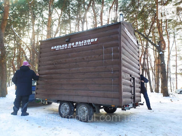 Мобильная баня на шасси - Фото 9