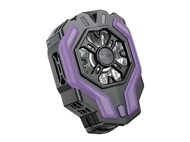 Мобільний кулер HOCO GM26 Ambitious cooling mobile phone fan Black - Фото 3