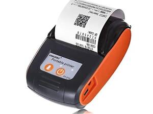 Мобильный термопринтер чеков для смартфона bluetooth Goojprt PT-210 pos принтер, оранжевый
