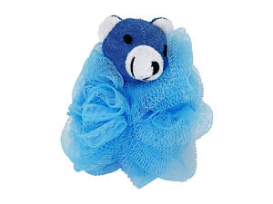 Мочалка для купания малышей Мишка MGZ-0912(Blue) нейлон