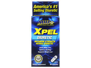 Мочегонное средство Mhp XPEL Maximum Strength Herbal Diuretic 80 Capsules