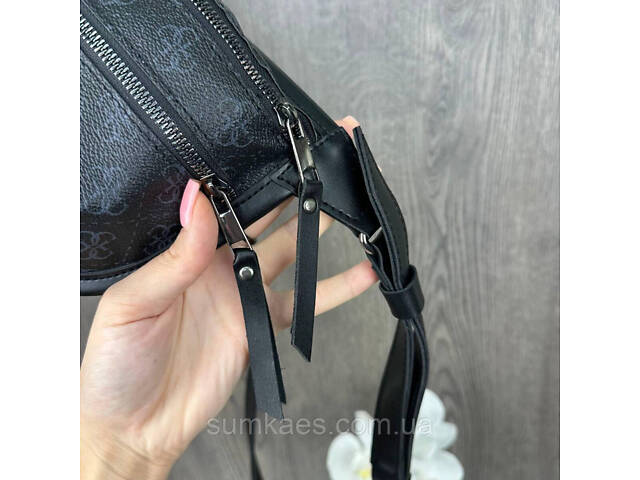 Модна жіноча бананка стиль Guess, сумка-бананка для дівчат Гесс - Фото 6