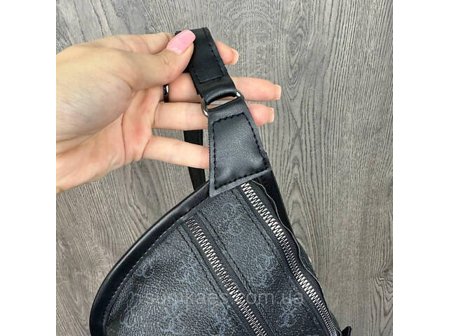 Модна жіноча бананка стиль Guess, сумка-бананка для дівчат Гесс - Фото 7