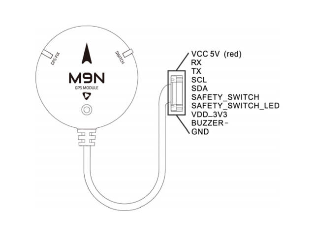 Модуль GPS Holybro M9N GPS - Фото 5