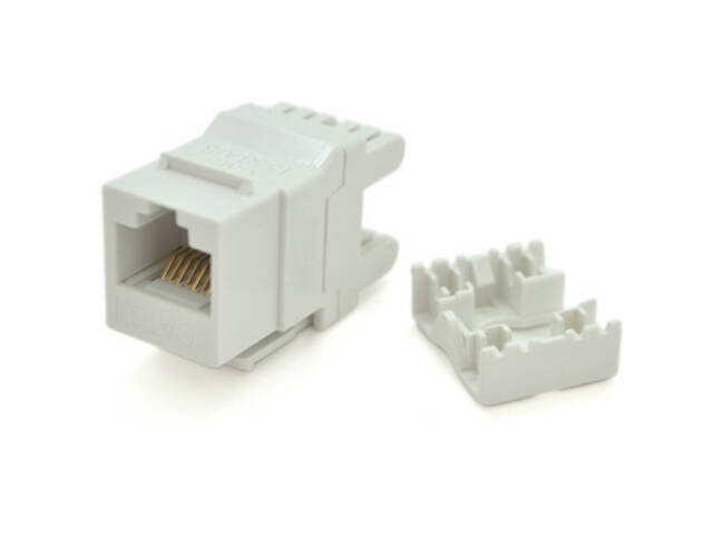 Модуль Keystone RJ-45 кат.5E UTP, вузький 17.2мм, KRONE Voltronic (RJ45-KS-KR) - Фото 1