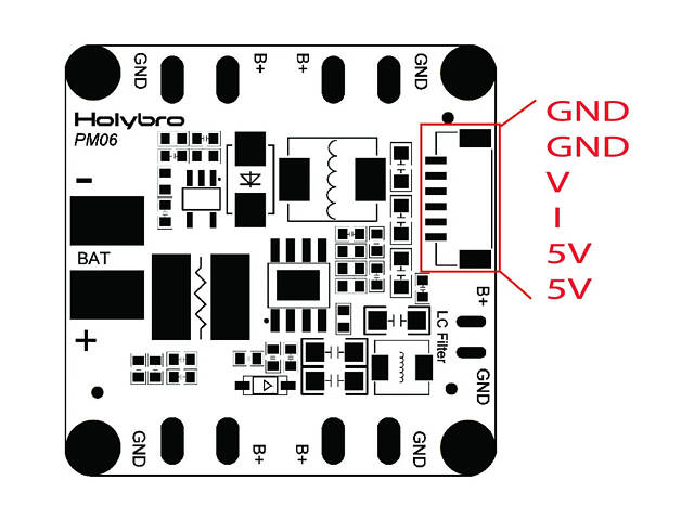 Модуль живлення Holybro PM06 V2 14S - Фото 9