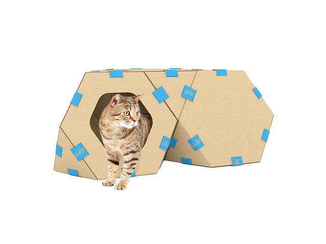 Модульний будиночок для котів ТелеПет (440х440х370мм) - Фото 2