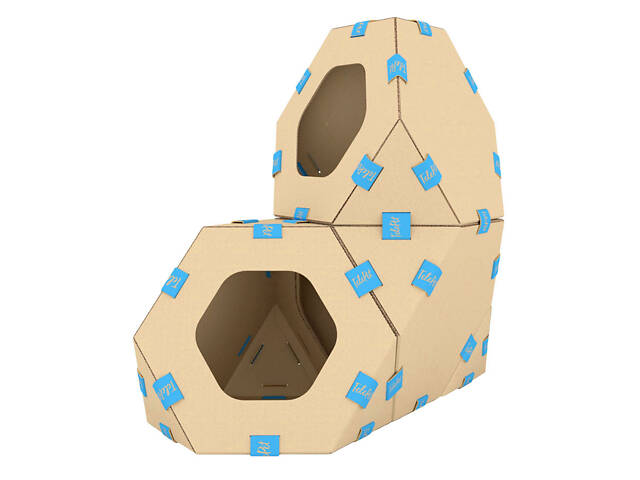 Модульний будиночок для котів ТелеПет (440х440х370мм) - Фото 3