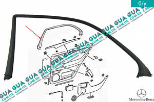 Молдинг/декоративна накладка/облицювання скла задніх правих дверей A2107350271 Mercedes/МЕРСЕДЕС E-CLASS 1995-/Е