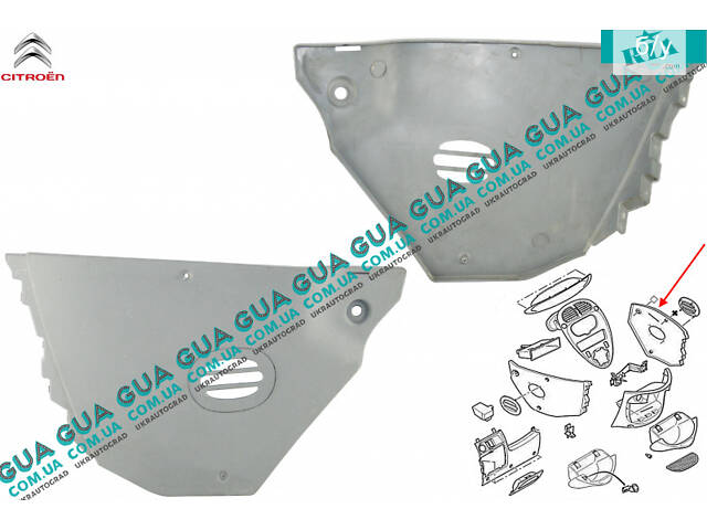 Молдинг/декоративна накладка панелі/обшивка торпеди ( права ) 9646944977 Citroen/СІТРОЕН XSARA PICASSO/КСАРА П