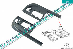 Молдинг/декоративна накладка салону (задня/права) A2106840065 Mercedes/МЕРСЕДЕС E-CLASS 1995-/Е-КЛАС
