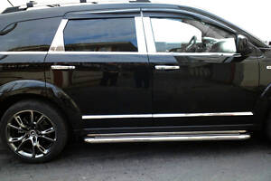 Молдинг дверний (4 шт, нерж.) для Dodge Journey 2008-2024 рр.