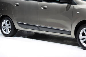 Молдинг дверний (4 шт, нерж.) для Renault Lodgy 2013-2022 рр.