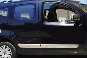 Молдинг дверной (4 шт, нерж) OmsaLine - Итальянская нержавейка для Peugeot Bipper 2008-2024 гг