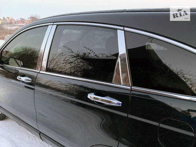 Молдинг дверных стоек (8 шт, нерж.) для Honda CRV 2007-2011 гг