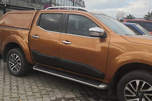 Молдинг на двери (4 шт, ABS) для Nissan Navara/NP300 2016-2024