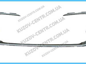 Молдинг решетки радиатора Peugeot 308 '11 -13 (FPS) серый металик