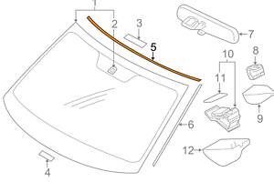 Молдинг стекла 6107A046