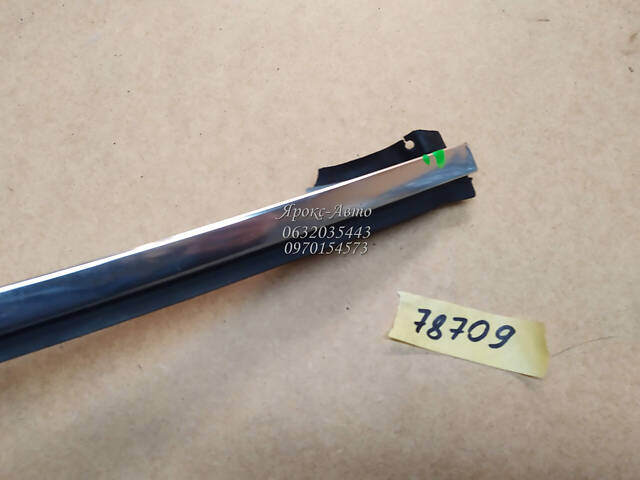 Молдинг двери передний правый хром BMW 5 E60 2003-2007 000078709 - Фото 5