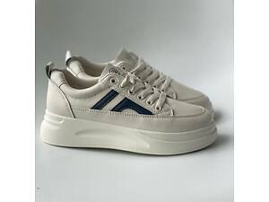 Молочные кеды, кроссовки на платформе