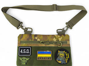 Молодежная тактическая сумка для патчей на плечо с 4 карманами multicam