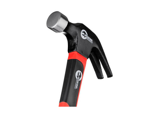 Молоток-гвоздодер Intertool - 450 г ручка фибергласс - Фото 4