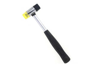 Молоток-киянка с резиново-полиуретановым бойком 370г металлическая обрезиненная рукоятка SIGMA (4317151)