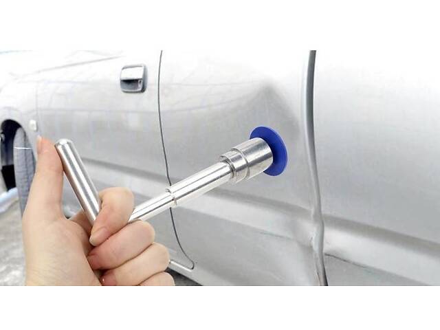 Молоток обратный для вытягивания вмятин CARP с грибками 18 шт/клеевые стержни 5 шт 24 предмета Серебристый (С051046) - Фото 5