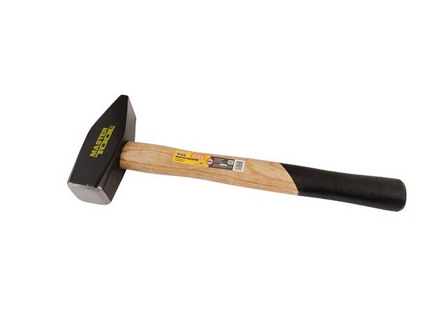 Молоток слюсарний MASTERTOOL 2000 г HRC 56 рукоятка з дерева з полімерним захистом 360 мм 02-0220 Молоток слюсарний MASTERTOOL 2000 г HRC 56 рукоятка з дерева з полімерним захистом 360 мм 02-0220