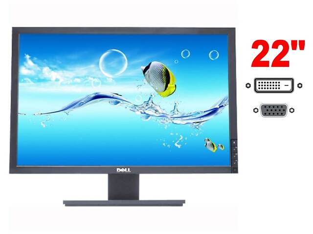 Монитор Dell E2209Wf / 22' (1680x1050) TN / 1x DVI, 1xVGA / VESA 100x100 / Pivot - Фото 1