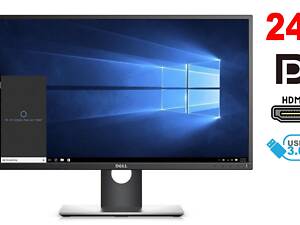 Монитор Dell P2417H / 24' (1920x1080) IPS / 1x HDMI, 1x DP, 1x VGA, 2x USB 3.0, 2x USB 2.0 / VESA 100x100