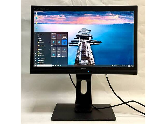 Монітор Iiyama ProLite T2250MTS / 22' (1920x1080) TN Touch / USB, VGA, DVI / Вбудовані колонки 2x 1W / VESA 100x100 + Кабель живлення - Фото 2