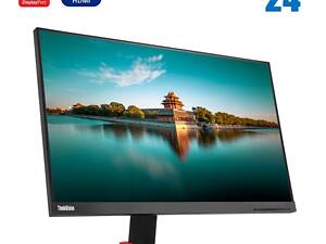 Монитор Lenovo ThinkVision P24q-10 / 24' (2560x1440) IPS / HDMI, miniDP, DisplayPort, USB / VESA 100x100